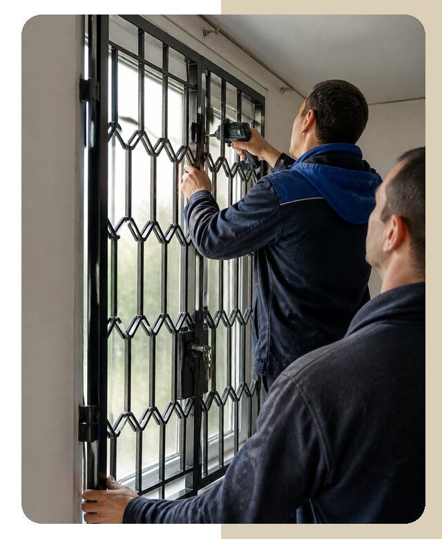 Установка распашных решеток в Симферополе цена от 6752 р. | ДвериЛегко-Сим